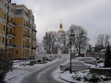 Киевский дворик зимой.